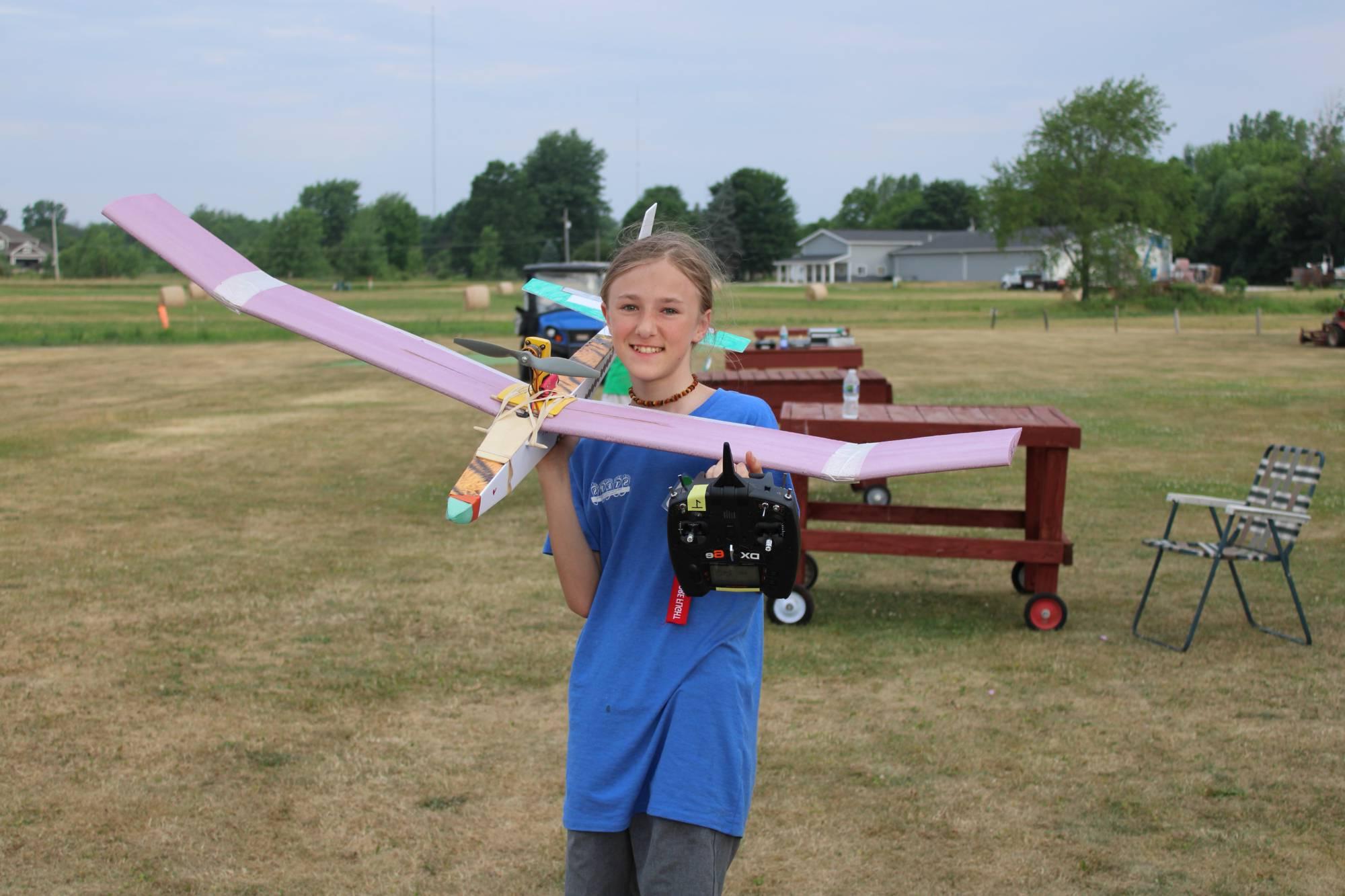 Camper with plane